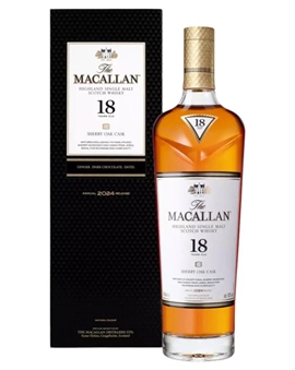 Macallan 18 år Sherry Oak Cask 2024 Highland Single Malt Scotch Whisky 70 cl 43%